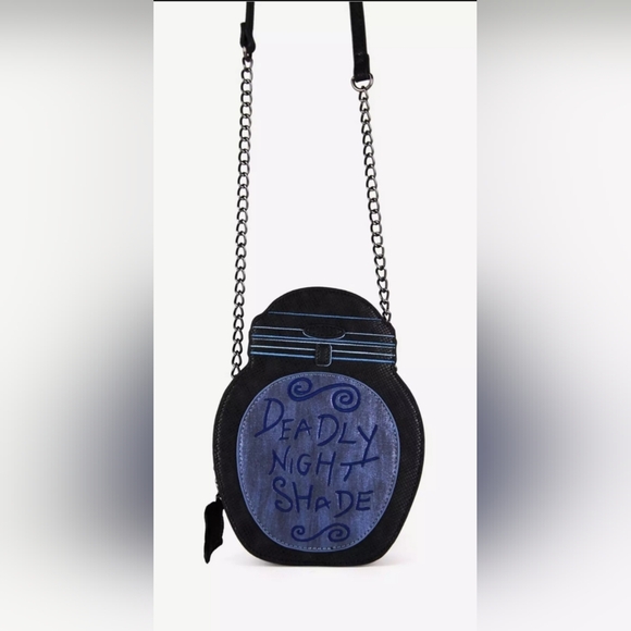 Danielle Nicole The Nightmare Before Christmas Deadly Night Shade Xbody Bag NWOT - Picture 1 of 9